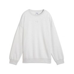 Damska bluza oversize z okrągłym dekoltem Essentials PUMA. Szare bluzy Puma, na jesień, xl, bez wzorów, z bawełny, eleganckie, bez ramiączek, bez kaptura. Za 229.00 zł.