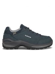 LOWA Skórzane buty trekkingowe "Renegade GTX" w kolorze granatowym rozmiar: 39,5. Niebieskie buty trekkingowe Lowa, bez wzorów, z gore-texu, bez zapięcia, outdoorowe, gore-tex. Za 511.08 zł.
