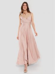 Swing Sukienka wieczorowa 5AE12300 Różowy Regular Fit. Czerwone sukienki Swing, bez wzorów, z syntetyku, wizytowe, bez kołnierzyka, bez ramiączek. Za 819.99 zł.