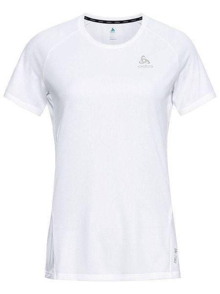 Odlo Koszulka sportowa "Essential Chill-Tec" w kolorze białym rozmiar: S. Białe t-shirty sportowe ODLO, s, bez wzorów, z materiału, bez ramiączek, outdoorowe. Za 120.95 zł.