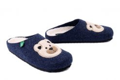 DR. BRINKMANN 320262-05 blau, kapcie damskie. Niebieskie kapcie Dr. Brinkmann, bez wzorów. Za 157.17 zł.