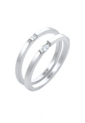 Elli Damski zestaw Soliter markiza z kryształami cyrkonii pozłacane srebro 925 Sterling Silver Pierścionki 1 ct. Szare pierścionki Elli, z cyrkonią, pozłacane. Za 293.99 zł.