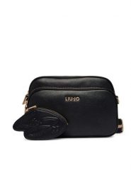 Liu Jo Torebka AA6176 E1012 Czarny. Czarne listonoszki Liu Jo, bez wzorów, ze skóry, bez dodatków. Za 599.99 zł.
