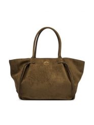 Guess Torebka Allegra HWSG22 37230 Khaki. Brązowe shopper bag Guess, z aplikacjami, z materiału, bez dodatków. Za 674.99 zł.