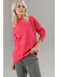 Aniston Sweter w kolorze różowym rozmiar: 38. Różowe swetry Aniston, bez wzorów, bez ramiączek. Za 56.99 zł.