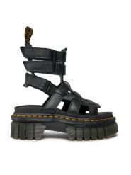 Dr. Martens Sandały Ricki Gladiator 27402001 Czarny. Czarne sandały Dr Martens, bez wzorów, ze skóry, bez obcasa, na płaskiej podeszwie, bez zapięcia. Za 899.99 zł.