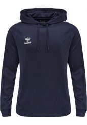 Bluza do piłki ręcznej dla dorosłych Hummel hml CORE XK poly z kapturem. Niebieskie bluzy Hummel, l, bez wzorów, z materiału, klasyczne, bez ramiączek, z kapturem. Za 192.60 zł.