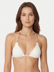 Guess Góra od bikini E6GJ00 KF412 Biały. Białe bikini Guess, z aplikacjami, z syntetyku. Za 349.99 zł.