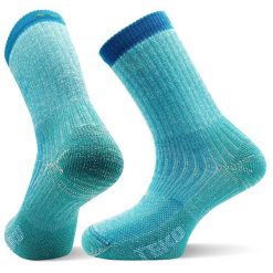 Skarpety sportowe z wełny Merino Teko ecoHIKE Medium Full Cushion 3.0. Niebieskie skarpetki TEKO, bez wzorów, z wełny. Za 79.00 zł.