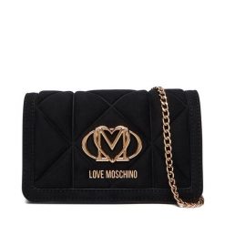 Torebka LOVE MOSCHINO. Czarne kopertówki Love Moschino, bez wzorów, wizytowe, bez dodatków. Za 499.99 zł.