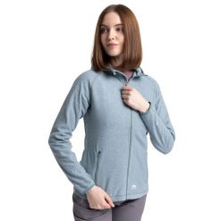 Bluza Polarowa Damska Jennings. Niebieskie bluzy z kapturem Trespass, na zimę, l, bez wzorów, z materiału, z kapturem, trekkingowe. Za 216.99 zł.