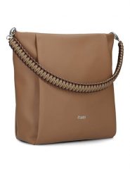 Zwei Torebka w kolorze jasnobrązowym - 31 x 30 x 12 cm rozmiar: onesize. Brązowe torebki klasyczne Zwei, bez wzorów, z materiału, na ramię, bez dodatków. Za 214.70 zł.