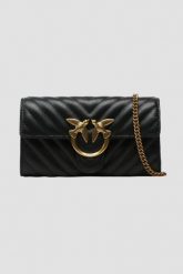 PINKO Czarna torebka Love One Wallet C AW25. Czarne torebki klasyczne Pinko, bez wzorów, klasyczne, bez dodatków. W wyprzedaży za 1,079.99 zł.