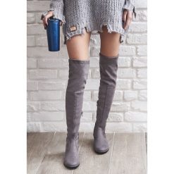 Szare Kozaki Lady In Grey. Kozaki marki Born2be. Za 89.99 zł.