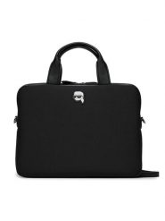 KARL LAGERFELD Torba na laptopa 235W3262 Czarny. Czarne torby na laptopa KARL LAGERFELD, bez wzorów, z materiału. Za 449.99 zł.