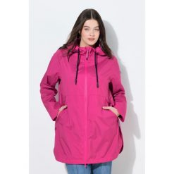 Damskie Lekka kurtka funkcyjna HYPRAR wodoodporna trapezowy krój kaptur. Czerwone kurtki Ulla Popken, plus size, bez wzorów, z materiału, bez kaptura. Za 639.99 zł.