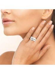 L'atelier précieux Srebrny pierścionek rozmiar: 54. Szare pierścionki l'Atelier precieux, srebrne. Za 140.86 zł.