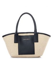 Vince Camuto Torebka "Amalfi" w kolorze beżowo-czarnym - 38 x 19 x 12 cm rozmiar: onesize. Brązowe torebki klasyczne Vince Camuto, bez wzorów, z materiału, bez dodatków. Za 108.99 zł.