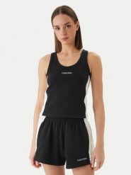 Calvin Klein Swimwear Top LV00Q61152 Czarny Slim Fit. Czarne topy Calvin Klein Swimwear, xl, bez wzorów, z bawełny, bez kołnierzyka, bez ramiączek. Za 169.99 zł.