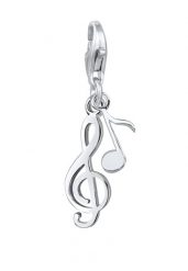 Elli Damski wisiorek klucz wiolinowy ze srebra próby 925 Sterling Silver Naszyjniki 1 ct. Szare naszyjniki Elli, z materiału, srebrne. Za 178.99 zł.