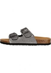 Sandały damskie Cruz Winsy Cork. Fioletowe sandały CRUZ, bez wzorów, z materiału, eleganckie, bez obcasa, bez zapięcia. Za 154.00 zł.