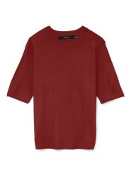 ONLY Sweter w kolorze bordowym rozmiar: S. Czerwone swetry ONLY, s, bez wzorów, bez ramiączek. Za 83.62 zł.