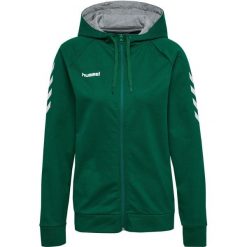 Bluza z kapturem do piłki ręcznej damska Hummel Go Cotton Zip Hoodie Woman. Zielone bluzy z kapturem Hummel, s, bez wzorów, z bawełny, z kapturem, na golfa. Za 98.00 zł.