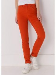 CIMARRON Dżinsy - Slim fit - w kolorze ceglanym rozmiar: W30. Czerwone jeansy Cimarron, bez wzorów, klasyczne. Za 158.47 zł.
