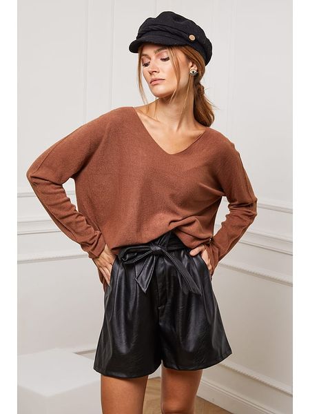 Joséfine Sweter "Erjine" w kolorze karmelowym rozmiar: L. Brązowe swetry Joséfine, l, bez wzorów, z kaszmiru, bez ramiączek. Za 232.78 zł.