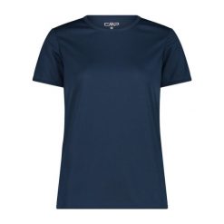 Koszulka damska turystyczna CMP 39T5676. Niebieskie t-shirty sportowe CMP, l, bez wzorów, bez ramiączek. W wyprzedaży za 41.99 zł.