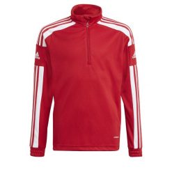 Bluza dla dzieci adidas Squadra 21 Training Top Youth. Białe topy adidas, bez wzorów, sportowe, bez kołnierzyka, bez ramiączek. W wyprzedaży za 89.00 zł.