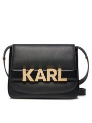 KARL LAGERFELD Torebka 236W3092 Czarny. Czarne listonoszki KARL LAGERFELD, bez wzorów, ze skóry, bez dodatków. Za 1,399.00 zł.