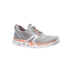 Buty damskie do szybkiego marszu PW 500 Fresh szaro-koralowe. Buty treningowe marki NEWFEEL. Za 129.99 zł.
