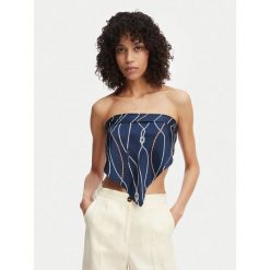 Chusta Tommy Hilfiger. Niebieskie chusty Tommy Hilfiger, bez wzorów. Za 369.99 zł.