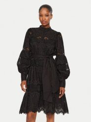 Bruuns Bazaar Sukienka codzienna Chanella BBW4159 Czarny Loose Fit. Czarne sukienki Bruuns Bazaar, na co dzień, bez wzorów, z bawełny, bez kołnierzyka, bez ramiączek, proste. Za 1,169.00 zł.