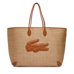 Torebka Lacoste. Niebieskie shopper bag Lacoste, bez wzorów, bez dodatków. Za 687.99 zł.
