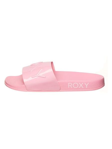 Roxy Klapki "Slippy Jelly" w kolorze jasnoróżowym rozmiar: 35. Różowe klapki Roxy, bez wzorów, klasyczne, z otwartym noskiem, bez obcasa, bez zapięcia. Za 72.95 zł.