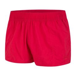 Spodenki szorty damskie Speedo Essential. Czerwone bikini Speedo, bez wzorów. Za 78.99 zł.