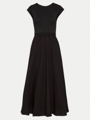 Deha Sukienka letnia D02227 Czarny Regular Fit. Czarne sukienki Deha, m, bez wzorów, z bawełny, bez kołnierzyka, bez ramiączek. Za 1,469.00 zł.
