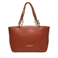 Torebka LOVE MOSCHINO. Brązowe shopper bag Love Moschino, bez wzorów, bez dodatków. Za 759.99 zł.
