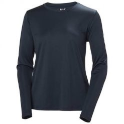Koszulka sportowa damska Helly Hansen Tech Crew 2.0. Niebieskie t-shirty sportowe Helly Hansen, m, bez wzorów, z materiału, bez ramiączek. Za 219.00 zł.