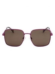 Polaroid Damskie okulary przeciwsłoneczne w kolorze fioletowo-brązowym rozmiar: 56. Brązowe okulary przeciwsłoneczne Polaroid, bez wzorów, z tworzywa sztucznego, szklane. Za 154.95 zł.