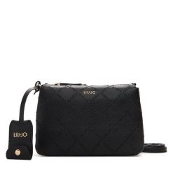 Torebka Liu Jo. Czarne listonoszki Liu Jo, bez wzorów, bez dodatków. Za 489.99 zł.