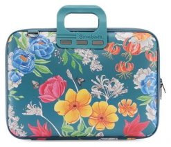 Torba Bombata Peonia 13''-14'' teal blue. Niebieskie torby na laptopa Bombata, bez wzorów, na ramię. Za 359.00 zł.