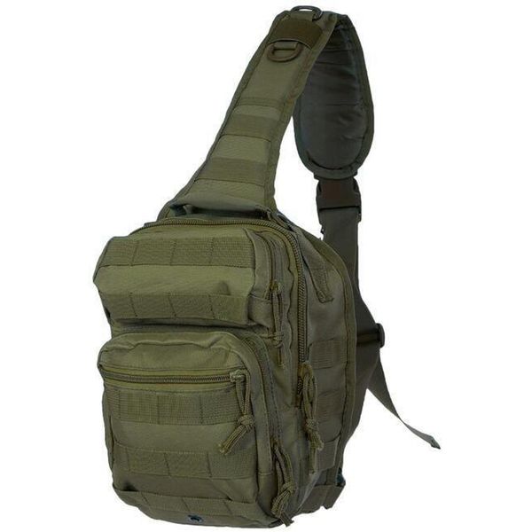 Plecak na Ramię Mil-Tec Small Assault 8L Olive. Zielone plecaki Mil-Tec, bez wzorów, na ramię, bez dodatków. Za 182.20 zł.