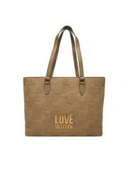 LOVE MOSCHINO Torebka JC4123PP0NKB110A Beżowy. Brązowe torebki klasyczne Love Moschino, bez wzorów, ze skóry, bez dodatków. Za 879.99 zł.