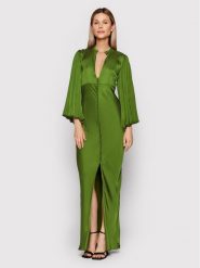Herskind Sukienka wieczorowa Shila 4431370 Zielony Regular Fit. Zielone sukienki Herskind, bez wzorów, z wiskozy, wizytowe, bez kołnierzyka, bez ramiączek. Za 999.99 zł.