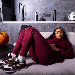 Damskie legginsy Kappa Gazib. Czerwone legginsy Kappa, bez wzorów, sportowe. Za 217.50 zł.