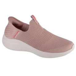 Buty sportowe Sneakersy damskie, Slip-Ins: Ultra Flex 3.0 - Cozy Streak. Czarne buty sportowe lifestyle Skechers, bez wzorów, z tkaniny, bez zapięcia, trekkingowe. W wyprzedaży za 375.00 zł.