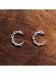 Les Petites Précieuses Srebrne kolczyki-kreole rozmiar: onesize. Szare kolczyki Les Petites Précieuses, srebrne. Za 86.99 zł.